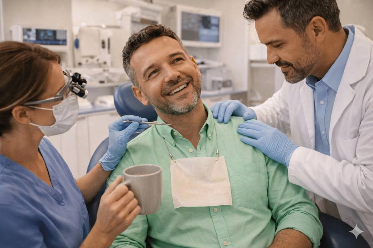 Médicos em consultório